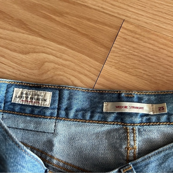 Levi’s Premium Big E Wedgie Straight Button Fly Jeans Women’s 25 - Picture 2 of 11